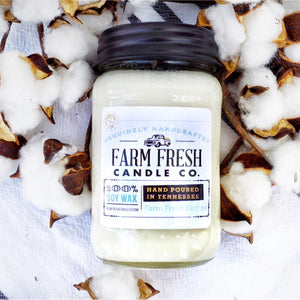 Farm Fresh Cotton Soy Candle - 16oz.