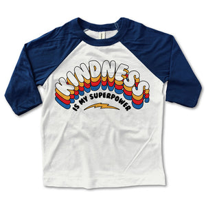 Superpower Kids Baseball Tee